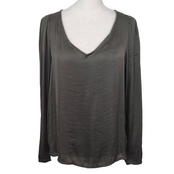 Carmen Marc Valvo Green Blouse NWT Size Small Dark Green Top - Picture 1 of 7